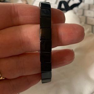 Lisa Gozlan black stretch Bracelet